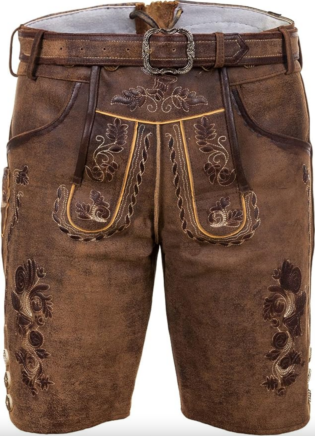Traditionelle Herren Trachtenlederhose mit Stickerei – Perfekt für Oktoberfest, Volksfeste & Trachtenmode
