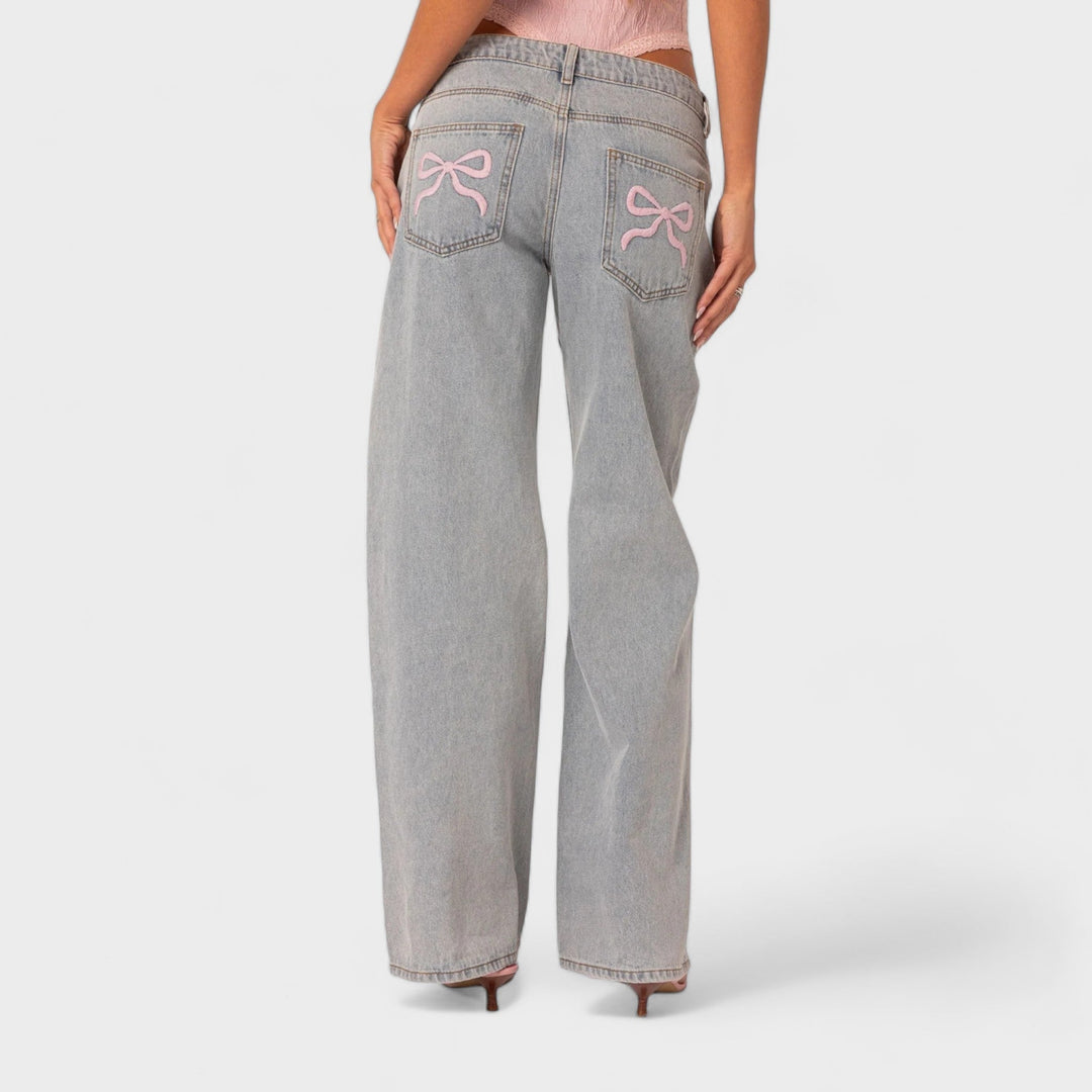 Laila - Bow Tie Jeans - Bequeme und stylische Denim für jeden Tag