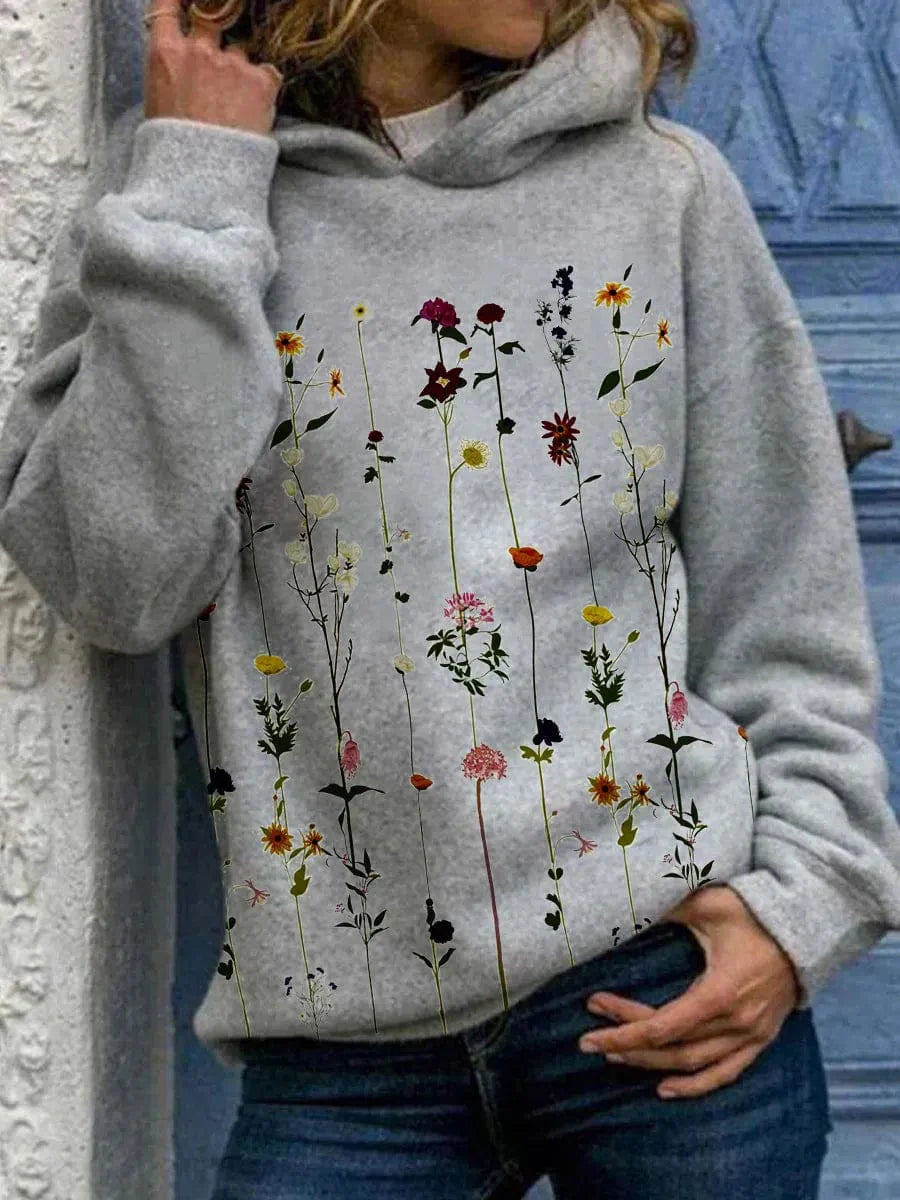 Raphaela - Sweat à capuche avec imprimé floral