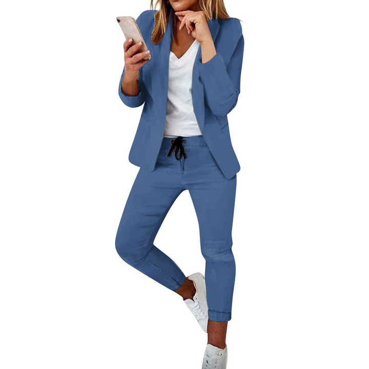 Ensemble décontracté composé d'un blazer et d'un pantalon