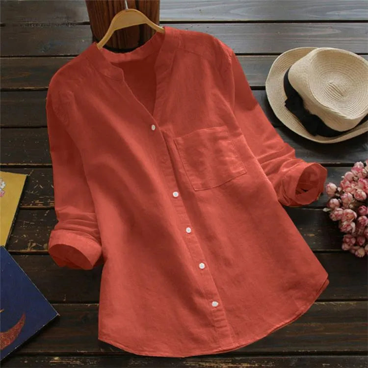 Chemise décontractée en mélange lin-coton de Flynn's