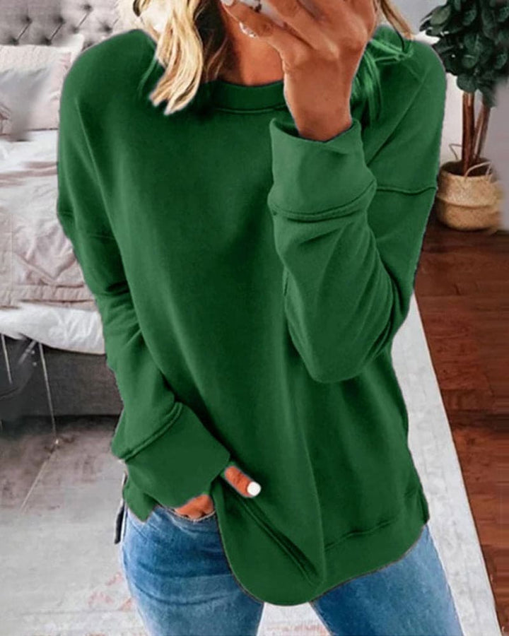 Viviana - Einfarbiges Sweatshirt