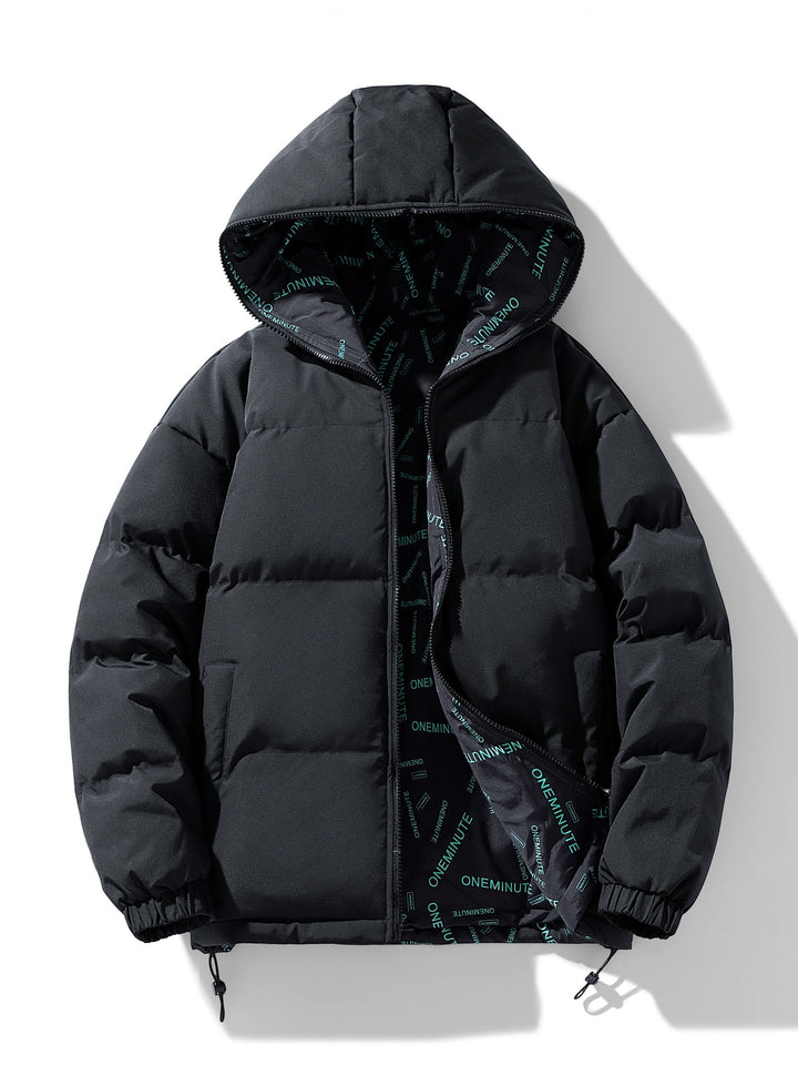 Veste d'hiver à capuche design décontracté avec plusieurs poches pour hommes | Parfaite pour les activités de plein air