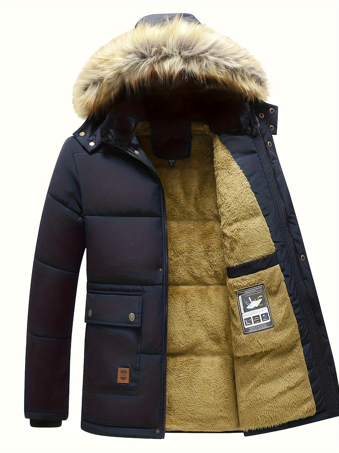Warme Casual Wendbare Gepolsterte Winter Jacke Für Herren | Perfekt für Outdoor-Aktivitäten