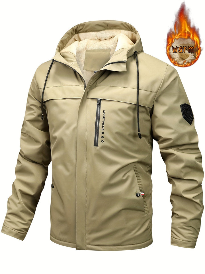 Veste à capuche en polaire chaude pour activités de plein air pour hommes | Parfait pour les activités de plein air