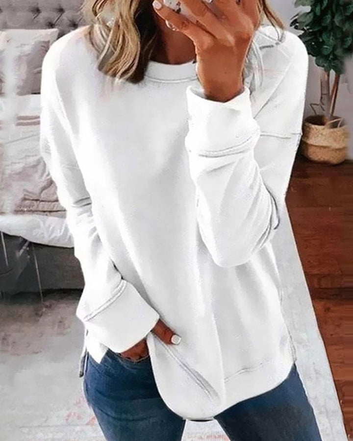 Viviana - Einfarbiges Sweatshirt