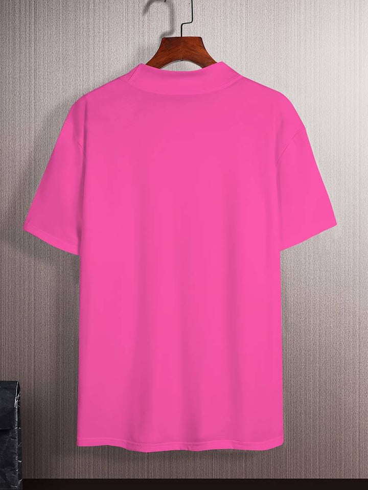 T-shirt à col roulé pour homme à manches courtes – Haut ajusté pour affaires, loisirs et looks superposés