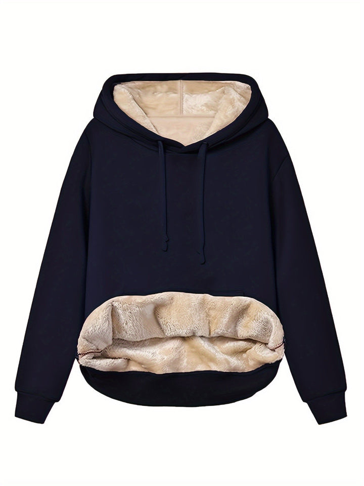 Sweat à capuche en polaire chaude avec capuche pour femmes | Parfait pour les activités de plein air