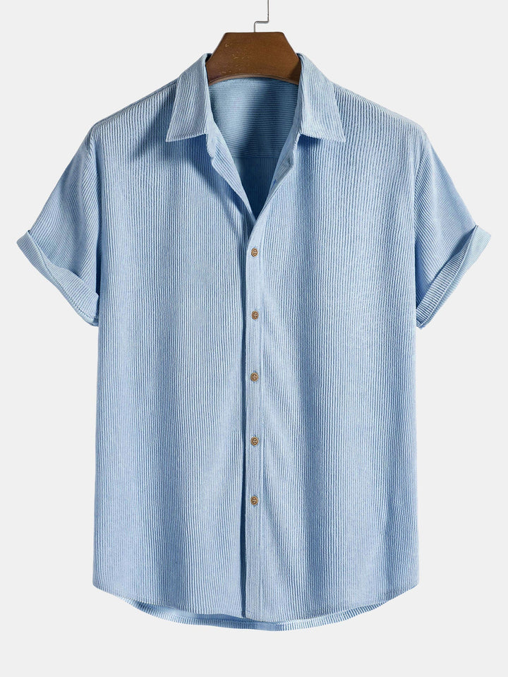Set estivo camicia a maniche corte e pantaloncini per uomo