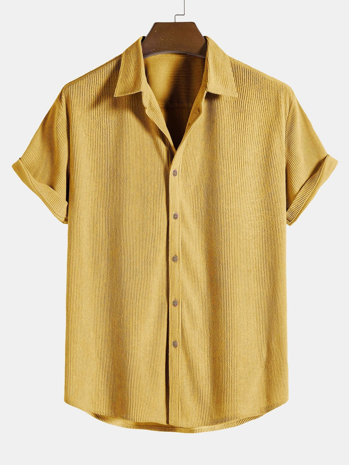 Set estivo camicia a maniche corte e pantaloncini per uomo
