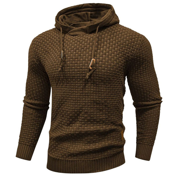 Gestrickter Kapuzenpullover