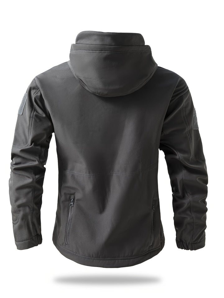 Veste coupe-vent à fermeture éclair tactique pour activités de plein air pour hommes | Parfait pour les activités de plein air