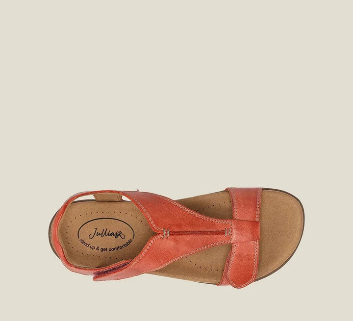 Damen Sommer Sandalen mit Reißverschluss – Bequeme T-Steg Sandalen mit weichem Fußbett & rutschfester Sohle