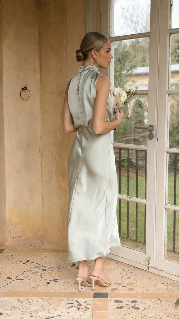 Teresa - Elegantes Satinkleid