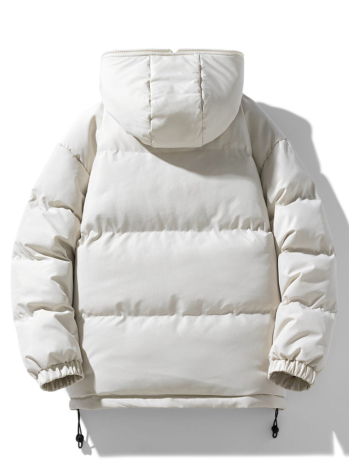 Veste d'hiver à capuche design décontracté avec plusieurs poches pour hommes | Parfaite pour les activités de plein air