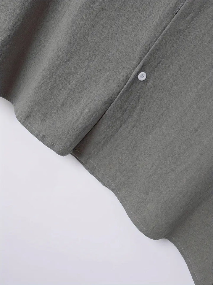 Kurzarm Herrenhemd mit Knopfleiste – Slim Fit Sommerhemd mit Kragen – Klassisches Freizeithemd für Alltag, Büro & Urlaub