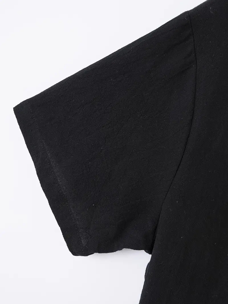 Kurzarm Herrenhemd mit Knopfleiste – Slim Fit Sommerhemd mit Kragen – Klassisches Freizeithemd für Alltag, Büro & Urlaub