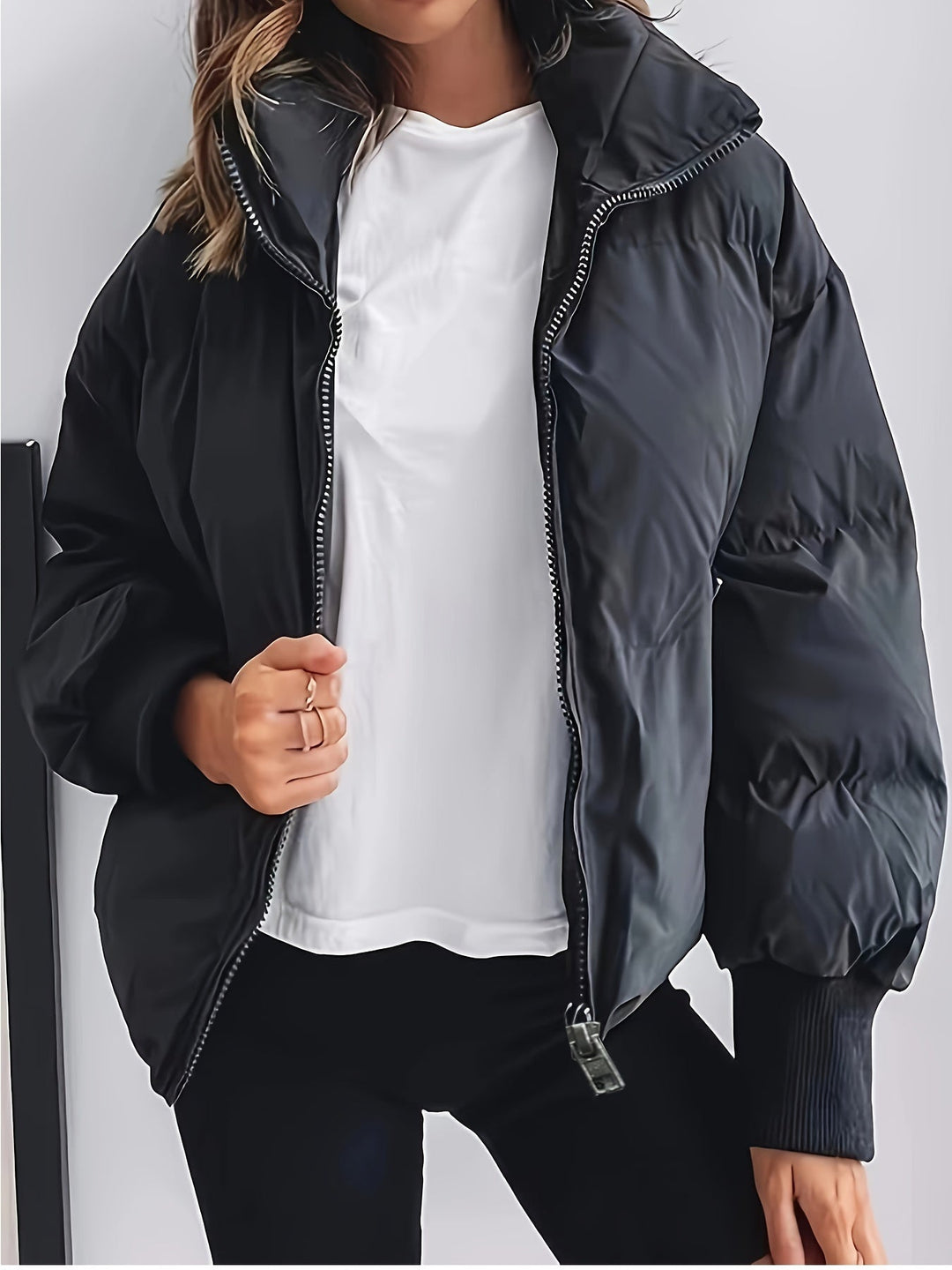 Casual Kurze Puffer Winterjacke für Frauen | Perfekt für Wintertage