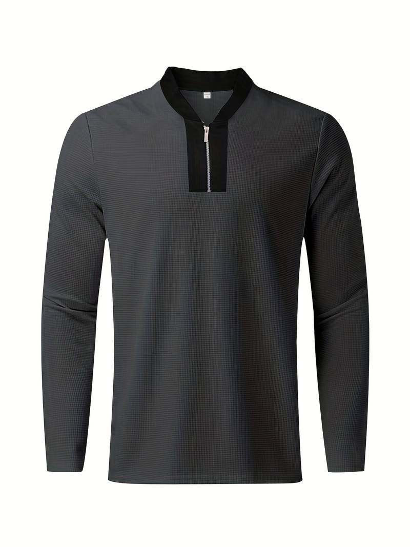 Ensemble pour homme en deux pièces – Ensemble de loisirs et survêtement d'entraînement à col montant à la mode