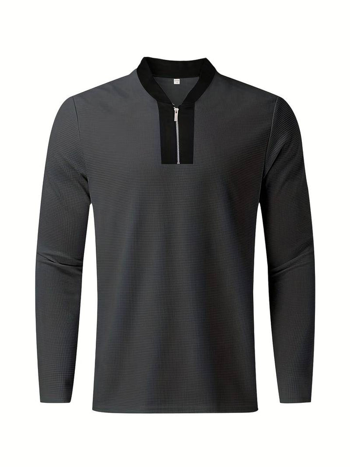 Ensemble pour homme en deux pièces – Ensemble de loisirs et survêtement d'entraînement à col montant à la mode