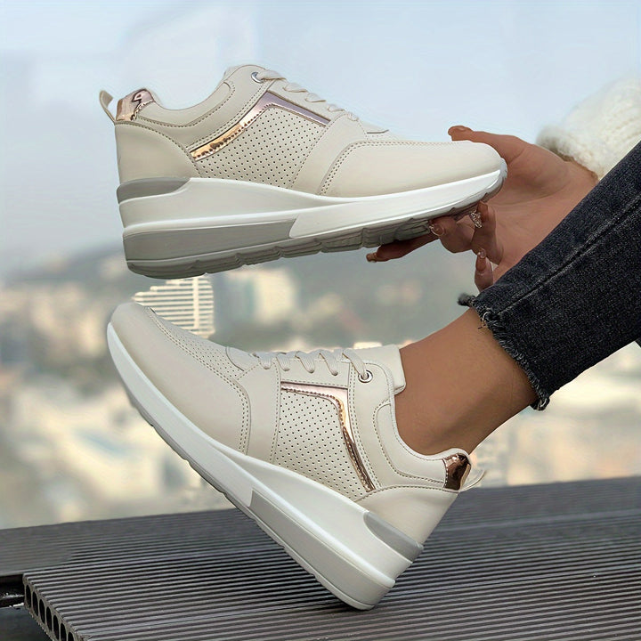 Lässige Einfarbige Sneaker für Damen | Ideal für den Alltag