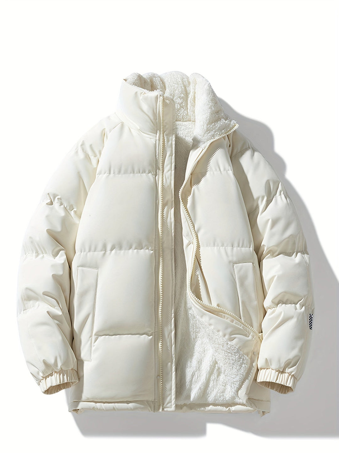 Modische warme Fleece-Puffer-Winterjacke für Damen | Perfekt für Outdoor-Aktivitäten