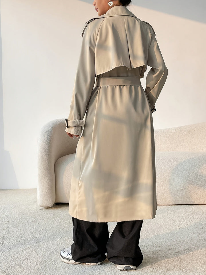 Stilvoller Trenchcoat mit Gürtel und mittellangem Design für Damen | Perfekt für den Alltag