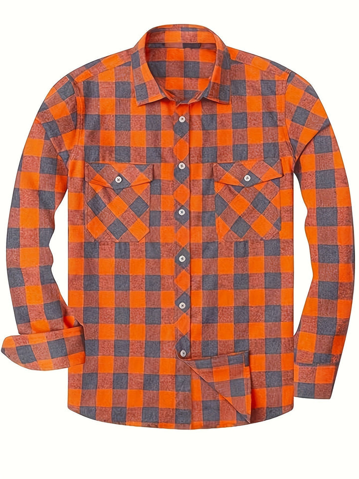 David | Camicia di flanella a quadri con maniche lunghe