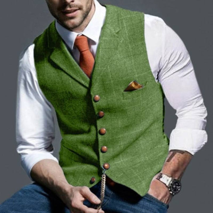 Alexander – elegant checkered vest