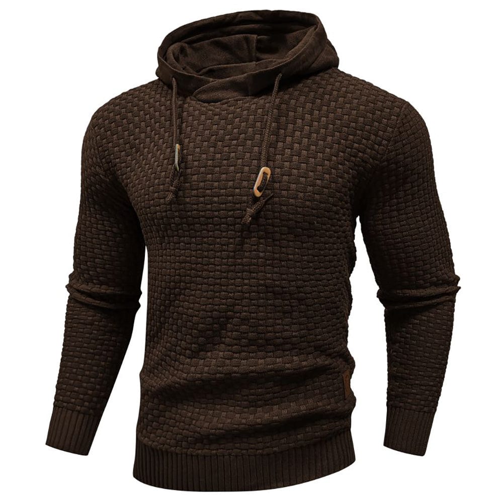 Gestrickter Kapuzenpullover
