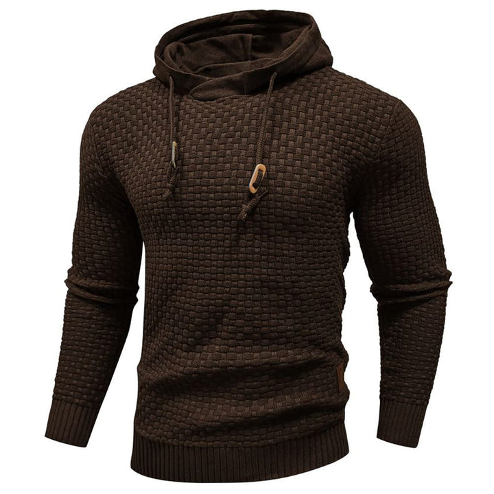 Gestrickter Kapuzenpullover