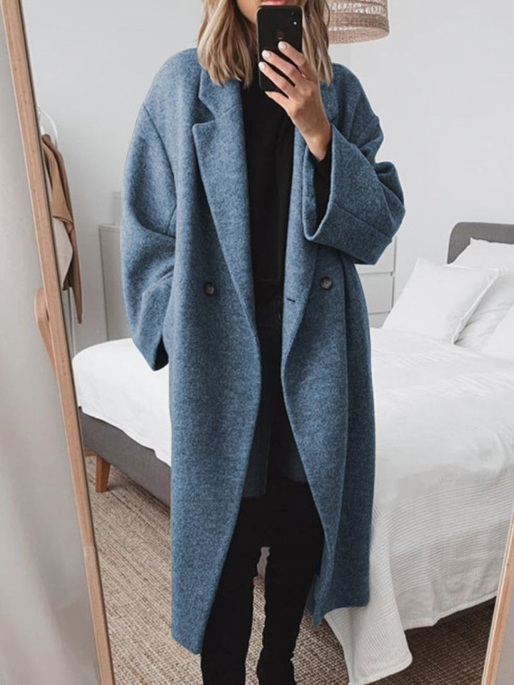 Cely | Comodo cappotto oversize con doppi bottoni