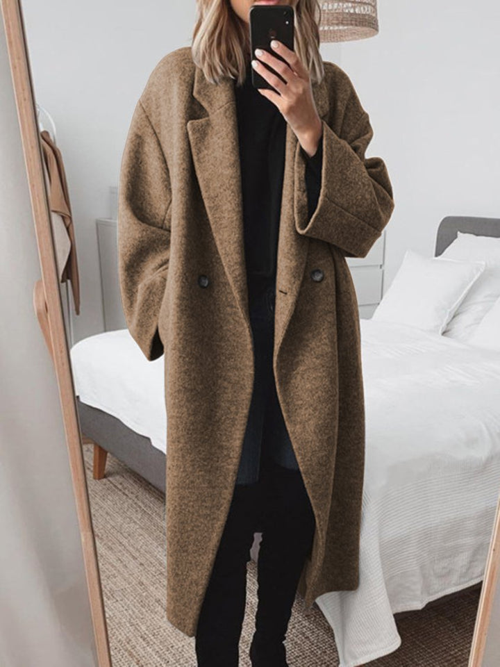 Cely | Comodo cappotto oversize con doppi bottoni