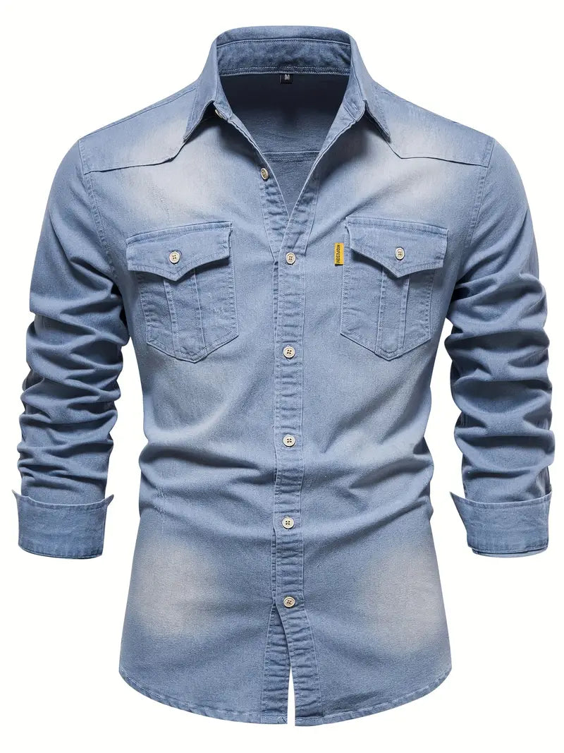 George - Camicia di jeans elasticizzata in cotone
