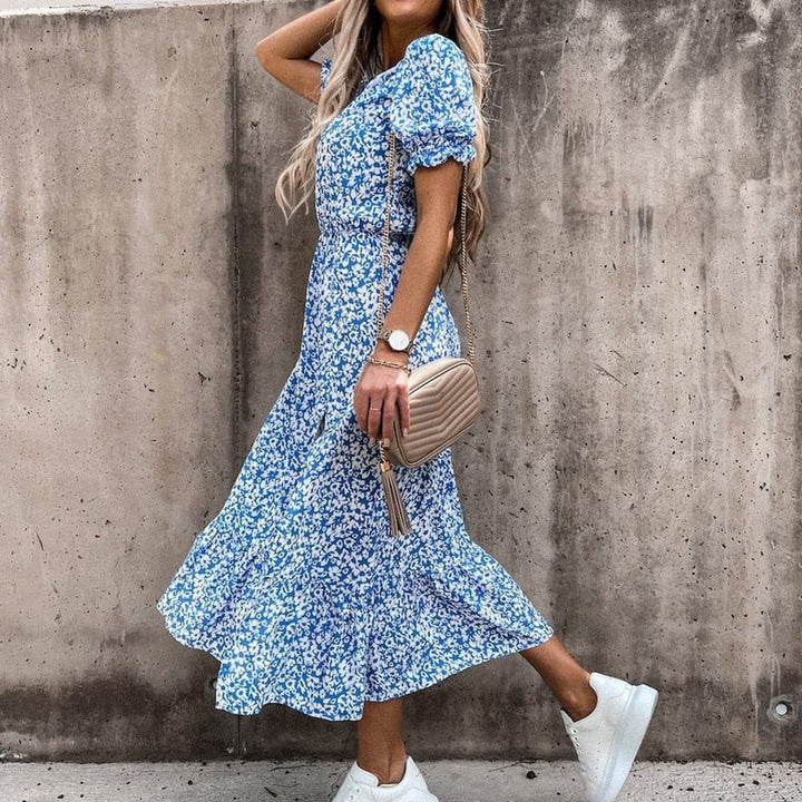 Robe portefeuille tropical sérénité – fraîcheur et élégance estivale