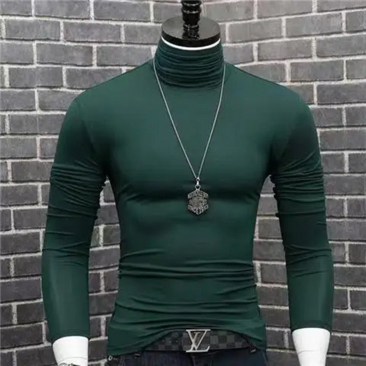 Maglione a collo alto alla moda