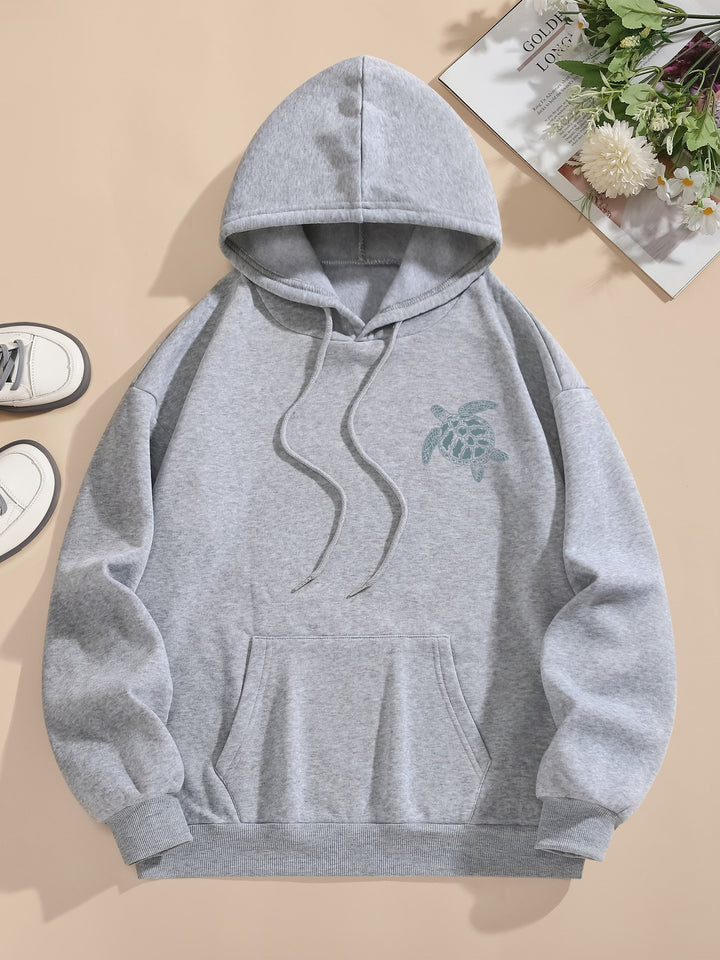Lässiger Sweat-Pullover-Hoodie mit Backprint und Kapuze für Women | Perfekt für lässige Tage