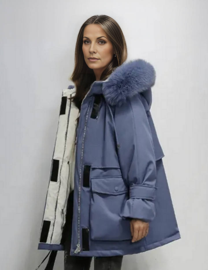 Lässiger Winterparka Mit Veganfell Für Damen | Ideal für Winter