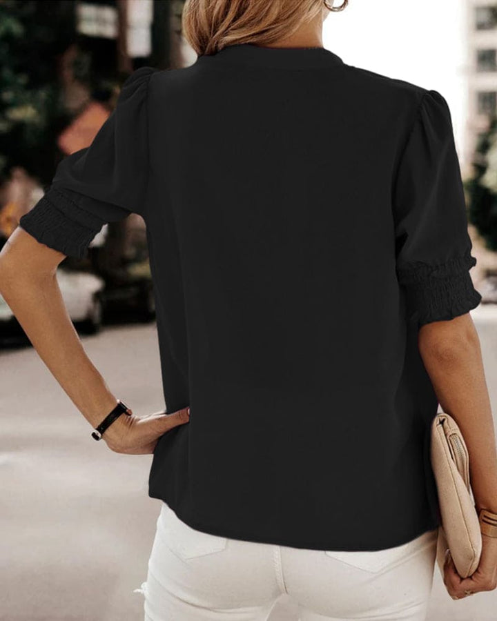 Jente - Bluse mit V-Ausschnitt