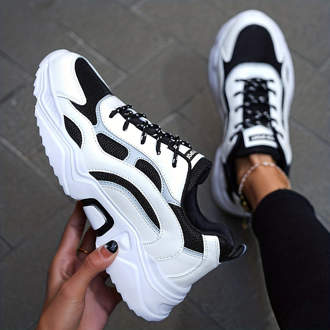 Stylish Fashionable Platform Chunky Sneakers for Women | Perfect for Casual Days