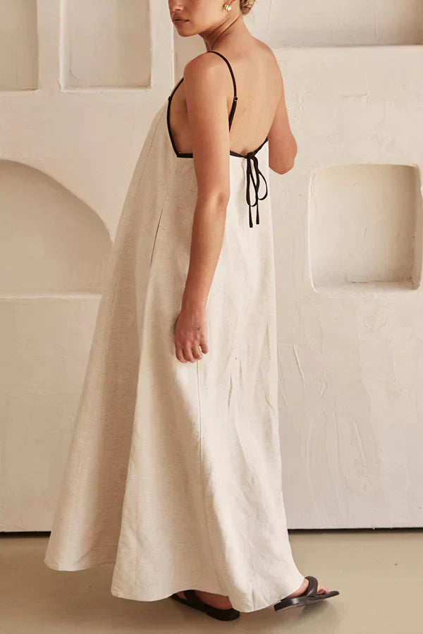 Connie - Abito lungo alla moda in lino