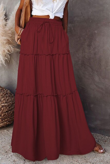 NATALIE Damen Rock mit hoher Taille – Eleganter, femininer Design-Rock aus hochwertigem Stoff