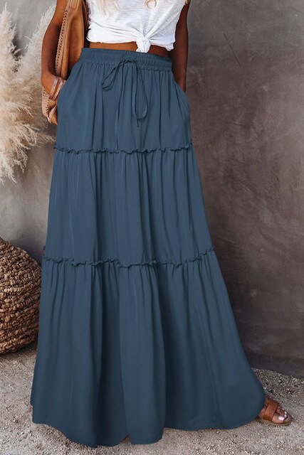 NATALIE Damen Rock mit hoher Taille – Eleganter, femininer Design-Rock aus hochwertigem Stoff