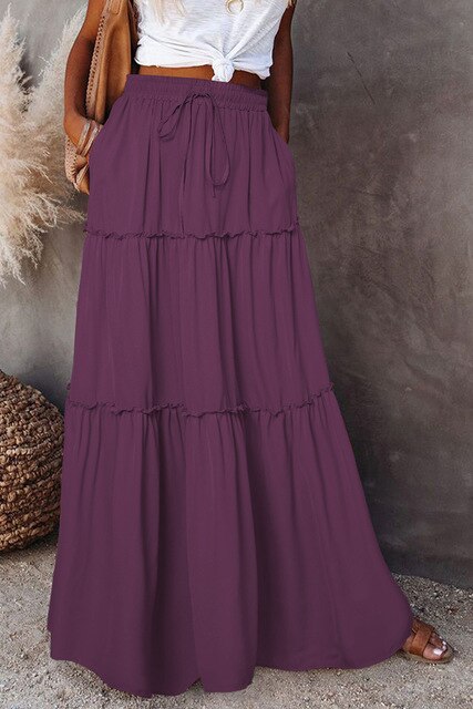 NATALIE Damen Rock mit hoher Taille – Eleganter, femininer Design-Rock aus hochwertigem Stoff