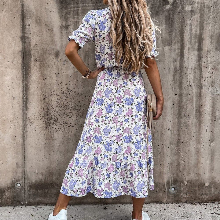 Robe portefeuille tropical sérénité – fraîcheur et élégance estivale