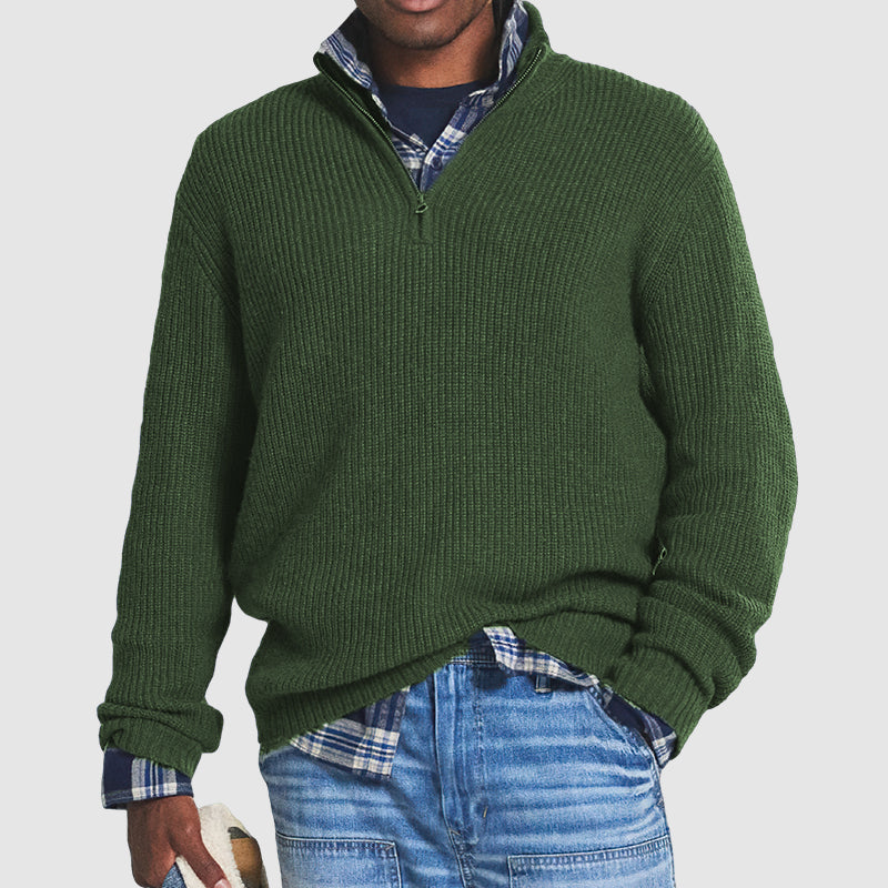 Constantine - Maglione casual da uomo business con cerniera