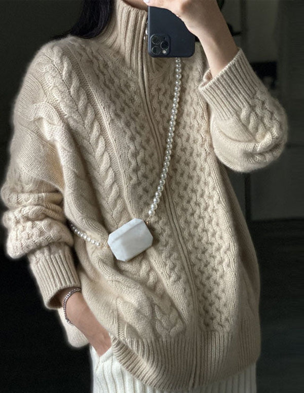 Drusilla - Cardigan con collo alto