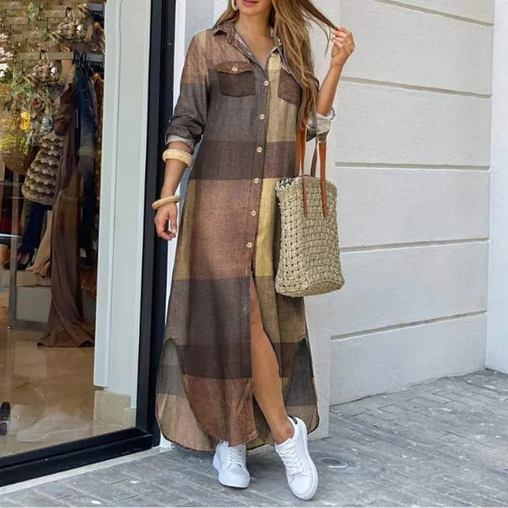 Magdalena – Robe-chemise en jean décontractée