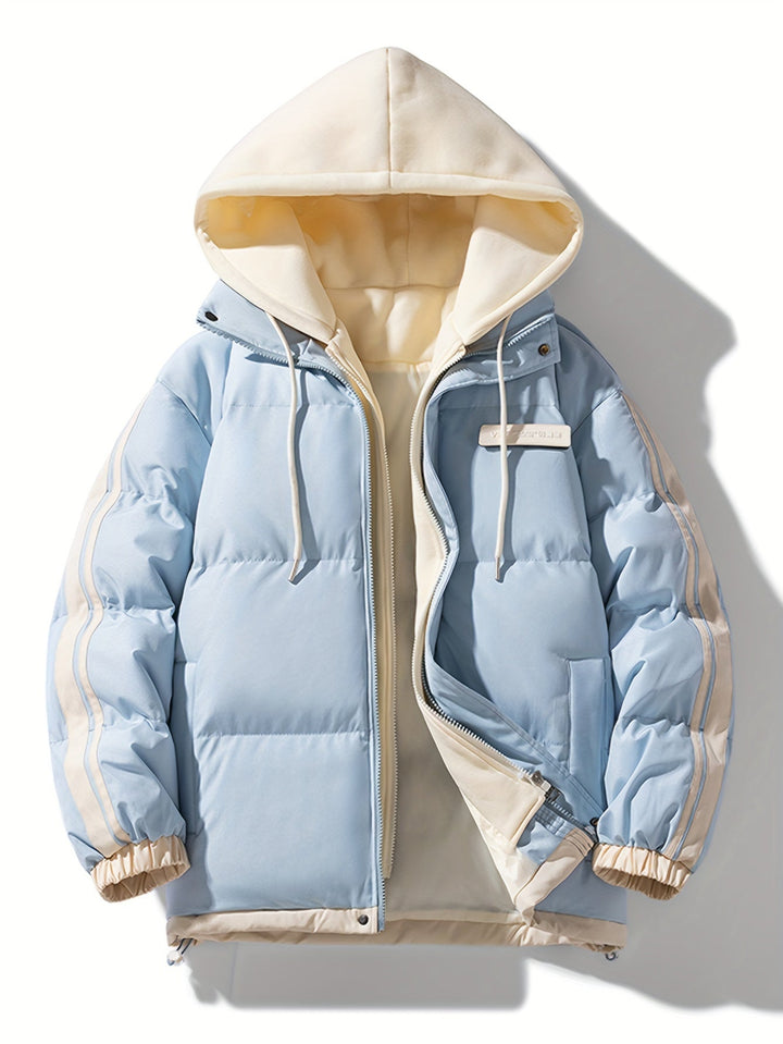 Giacca invernale imbottita calda e casual con cappuccio da donna | Perfetta per attività all'aperto