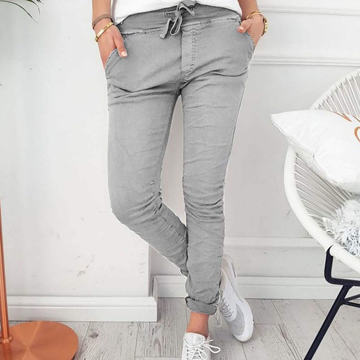 Pantalon de loisirs léger et élastique pour femmes pour la maison ou en déplacement